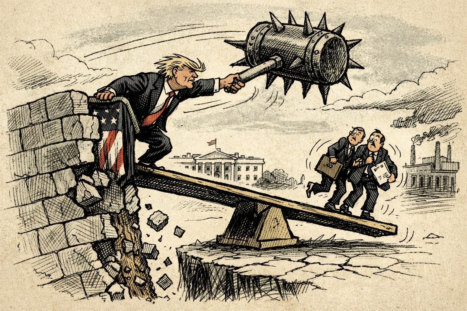 Trump reaches for a new tariff weapon as the old wall keeps wobbling reader image