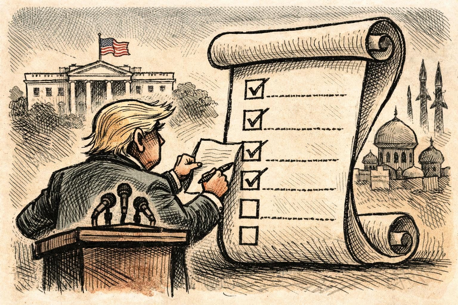 Trump’s stated Iran objectives expanded over time reader image