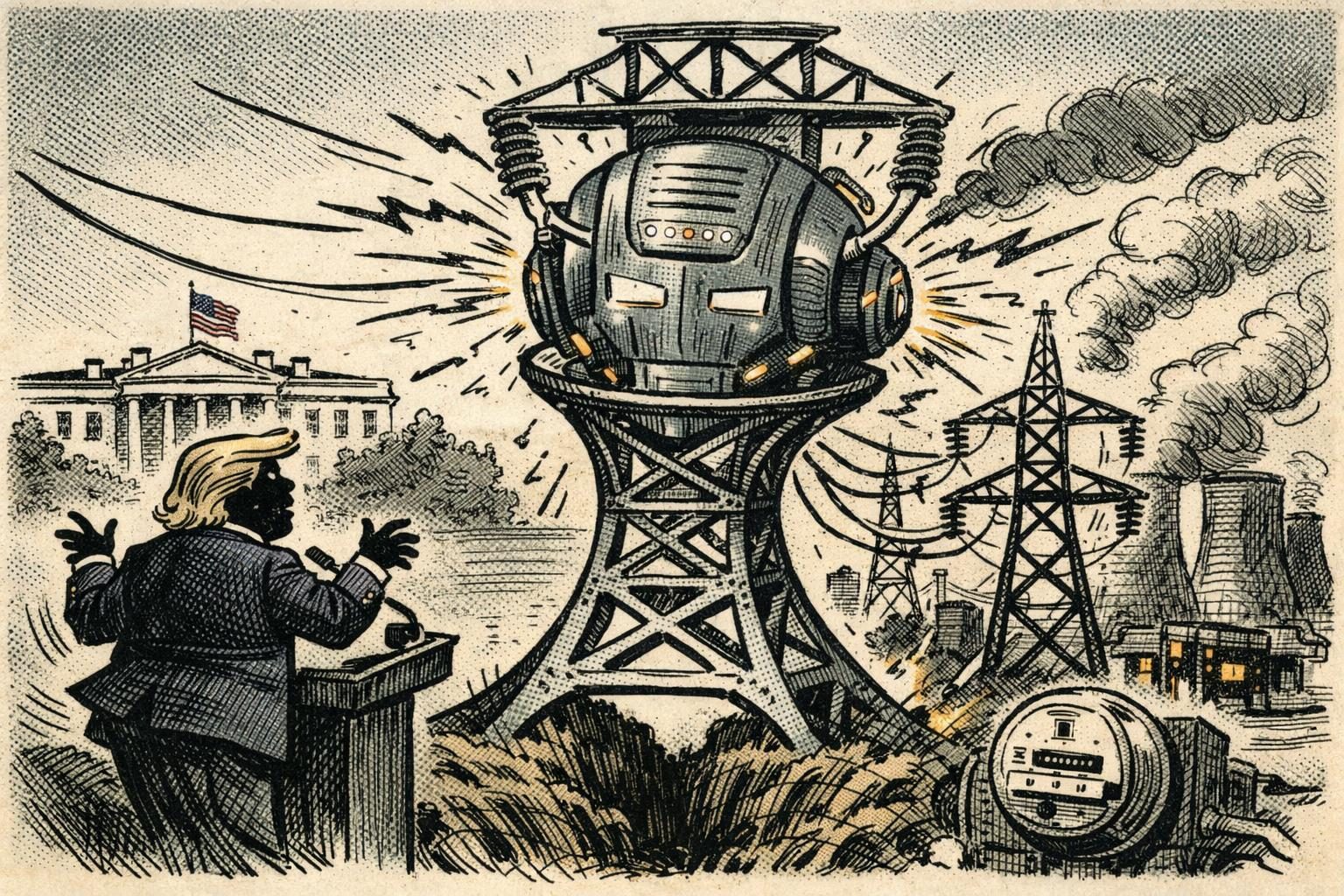 Trump’s AI data-center push runs into the grid reader image