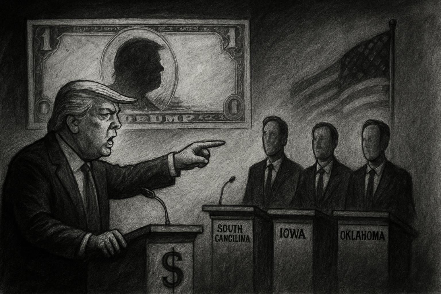 Trump backs 3 GOP governor hopefuls as Treasury says his signature will go on future currency reader image