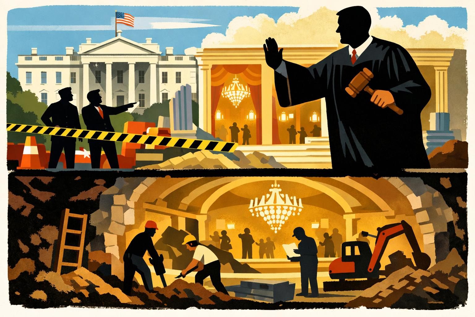 Court keeps White House ballroom above-ground construction on hold reader image