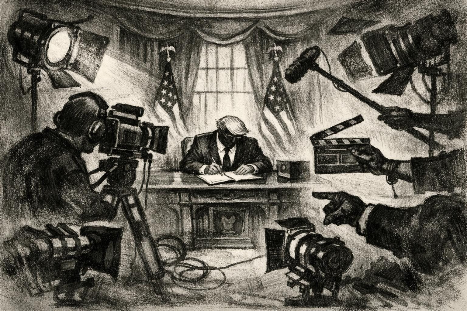 Trump’s Oval Office stagecraft still looks more produced than governed reader image
