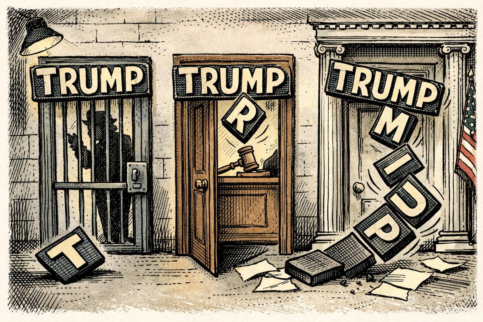 Trump’s name turns up in separate DOJ actions, for very different reasons reader image