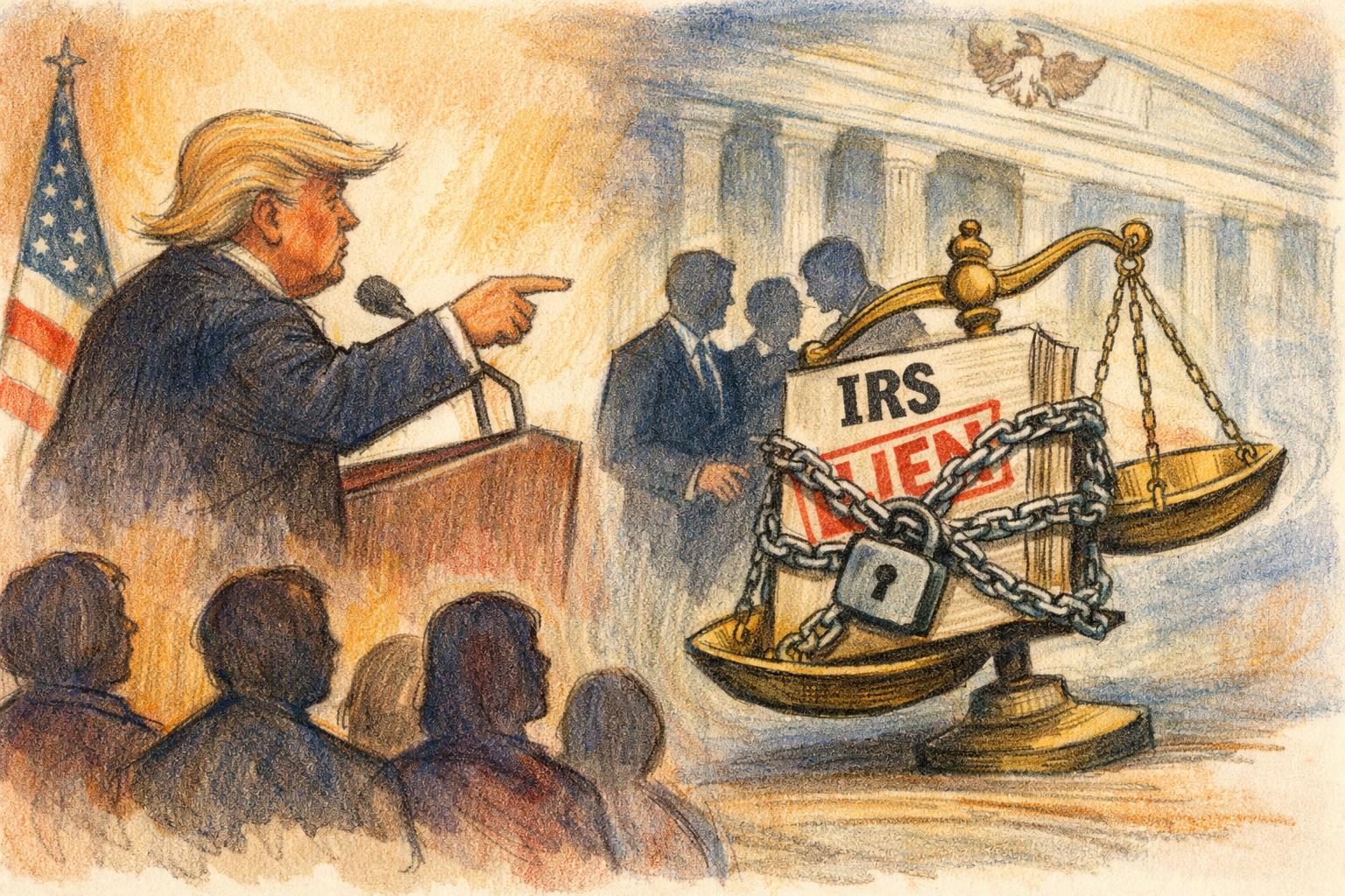 Trump’s ‘Lawfare’ Talk Meets a Fresh DOJ Retaliatory-Lien Indictment reader image