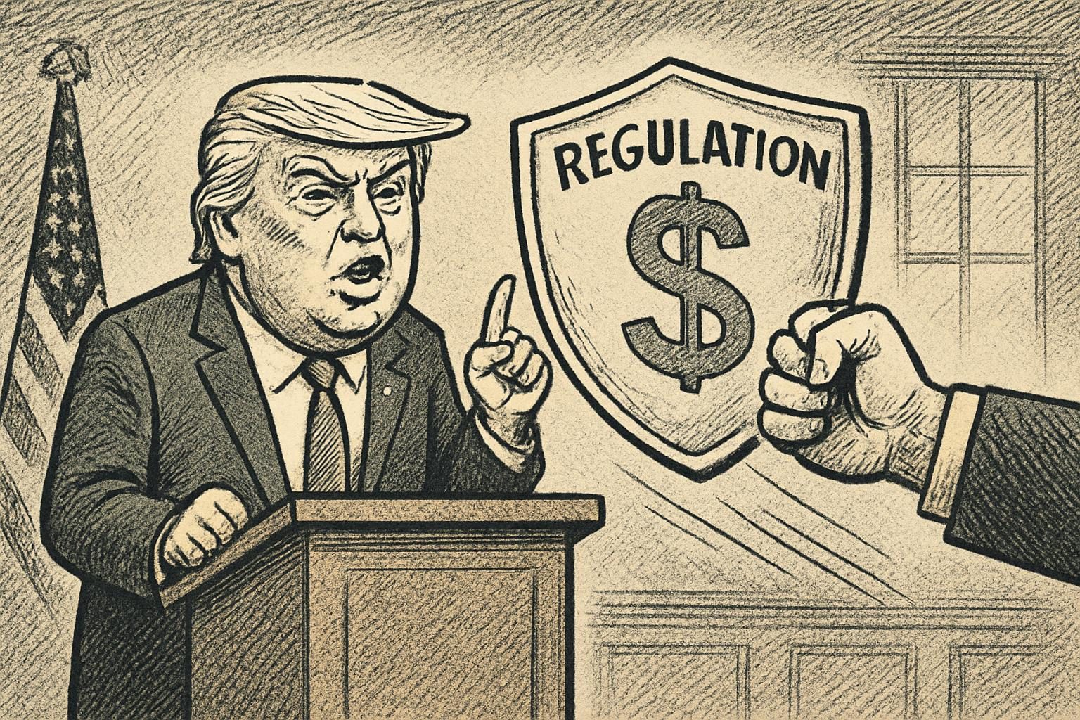 Trump order pushes regulators to revisit fintech access to Fed payment systems reader image