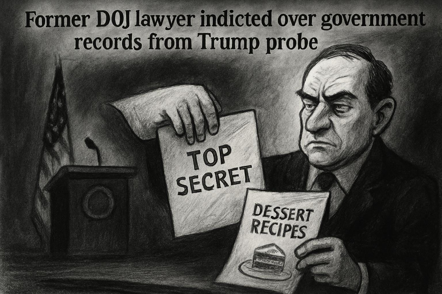 Former DOJ lawyer indicted over government records from Trump probe reader image