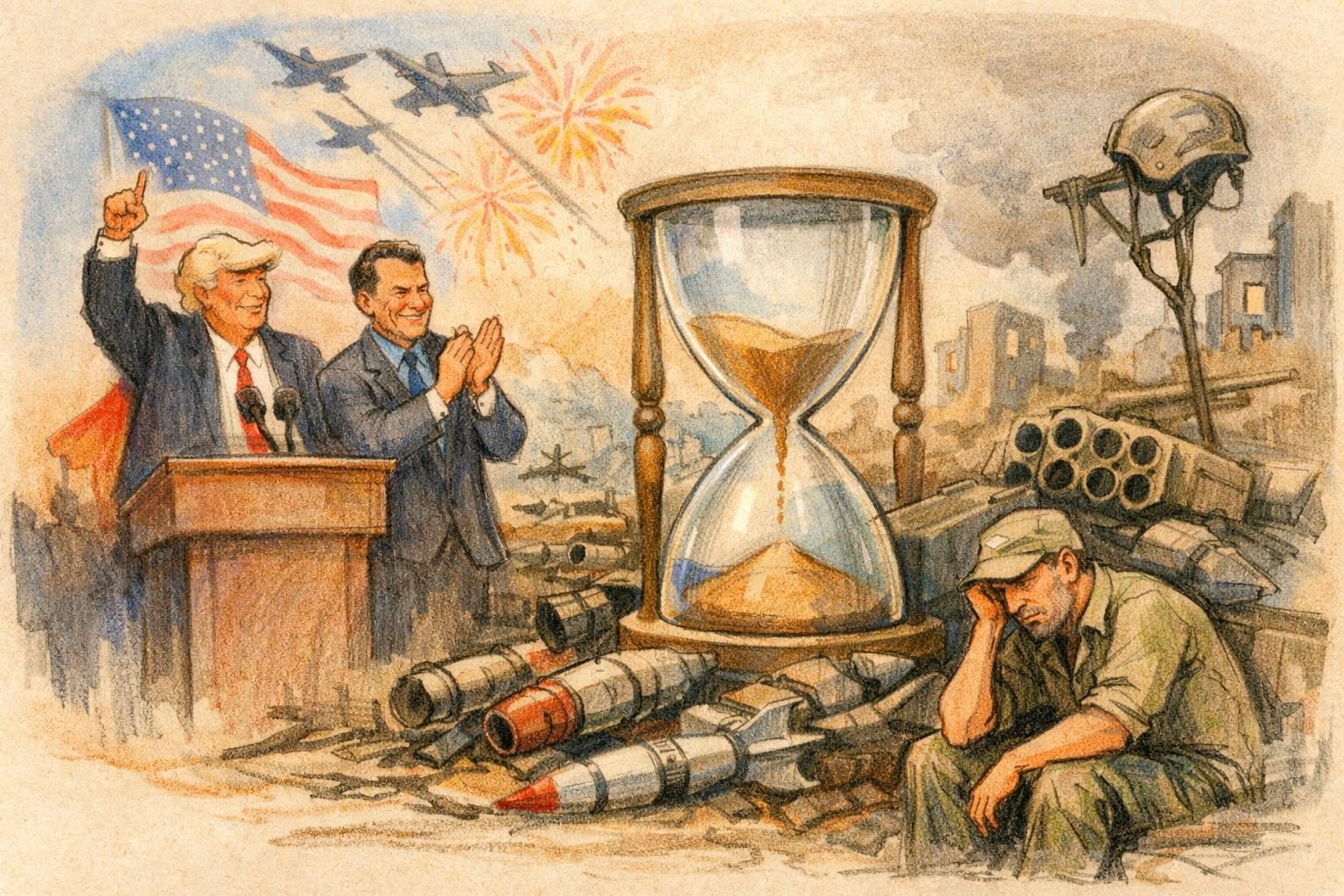 Trump aides sell strength as the Iran-war weapons bill stretches for years reader image