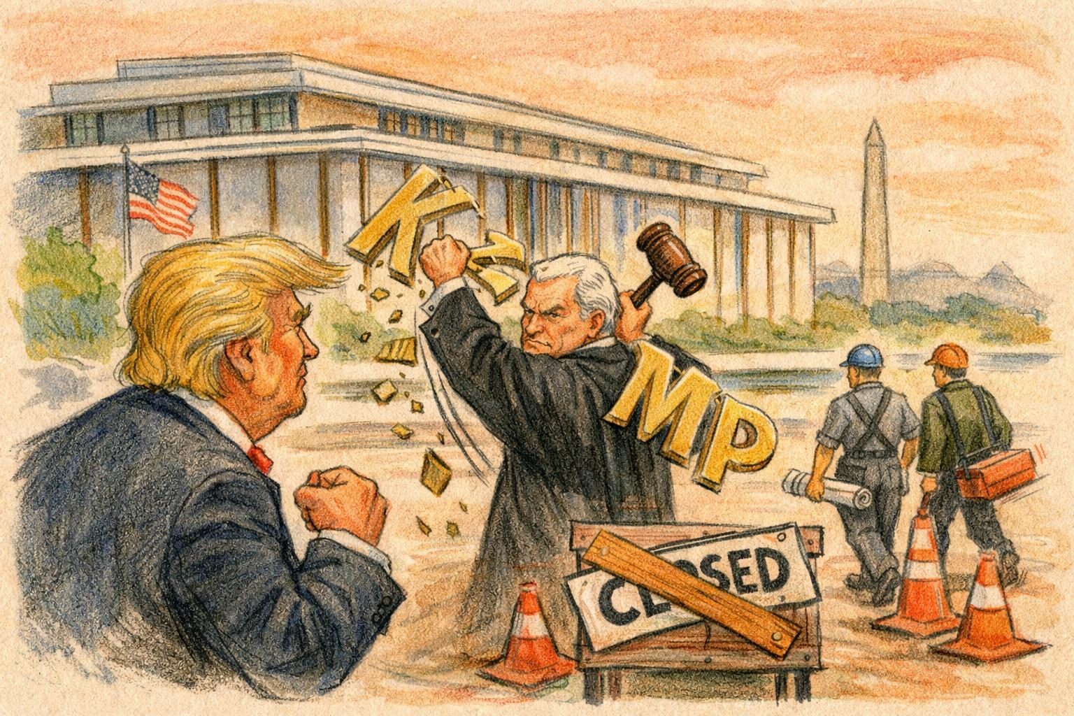 Judge orders Trump’s name removed from Kennedy Center, blocks closure plan reader image