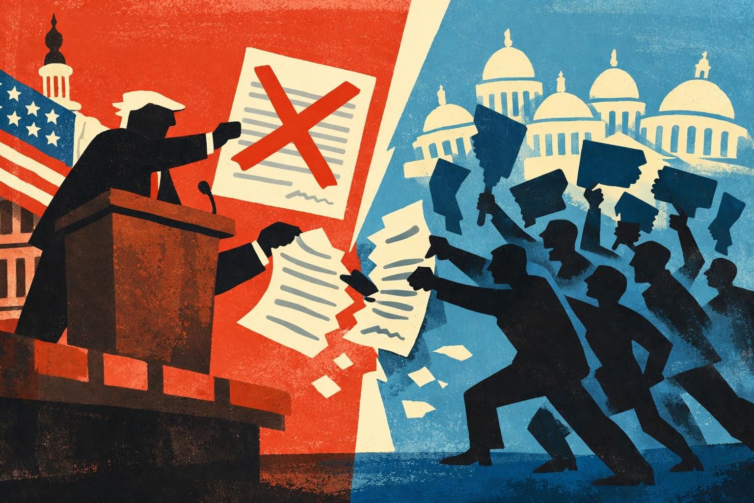 Trump’s anti-DEI contracting order faces a multistate lawsuit reader image