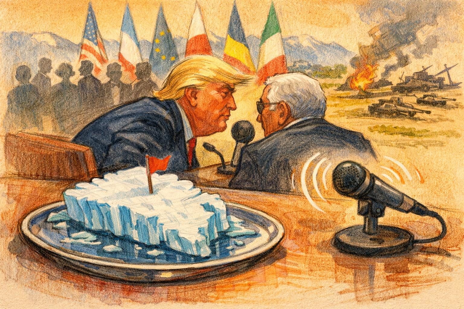 Trump hot mic at G7 includes Greenland remark reader image