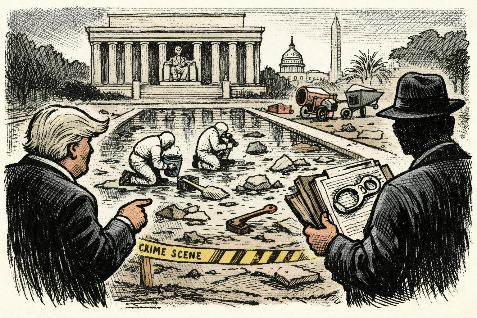 Reflecting Pool Indictment Puts Trump-Ordered Renovation In A Criminal File reader image