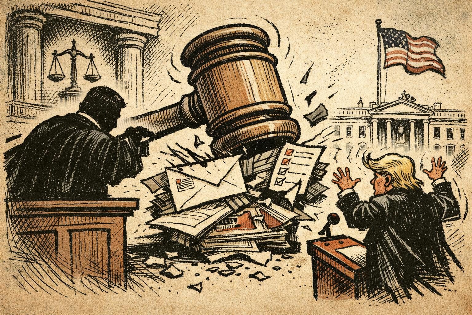 Judge Blocks Mail-Voting, Voter-List Parts of Trump Election Order reader image
