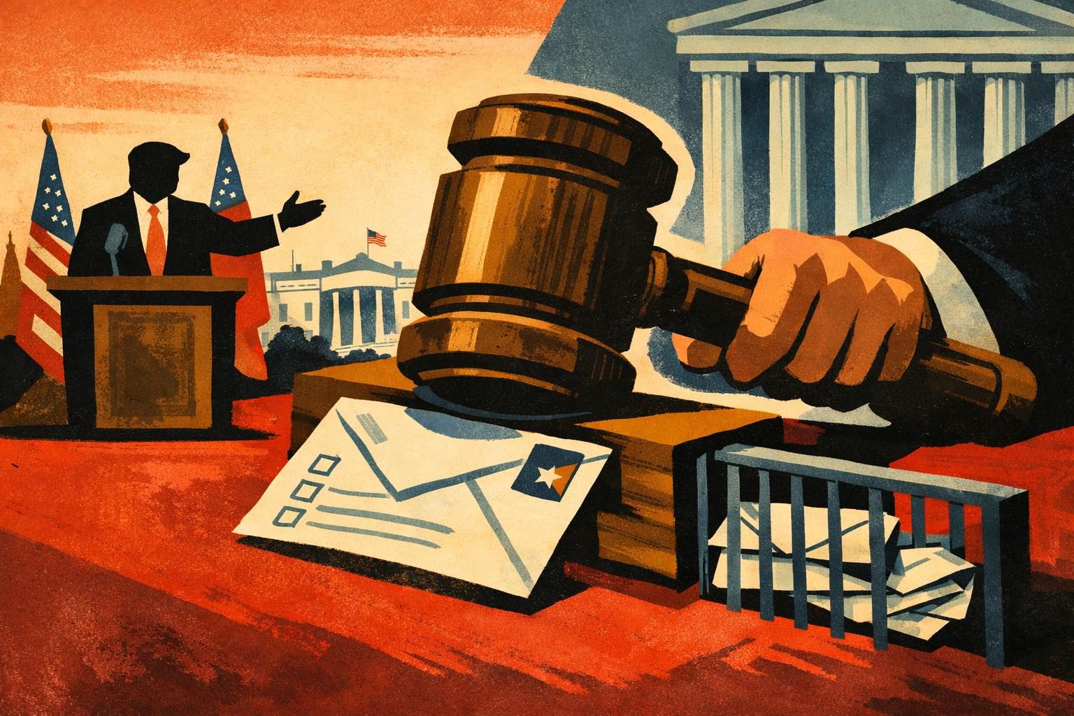 Judge blocks parts of Trump administration mail-voting order