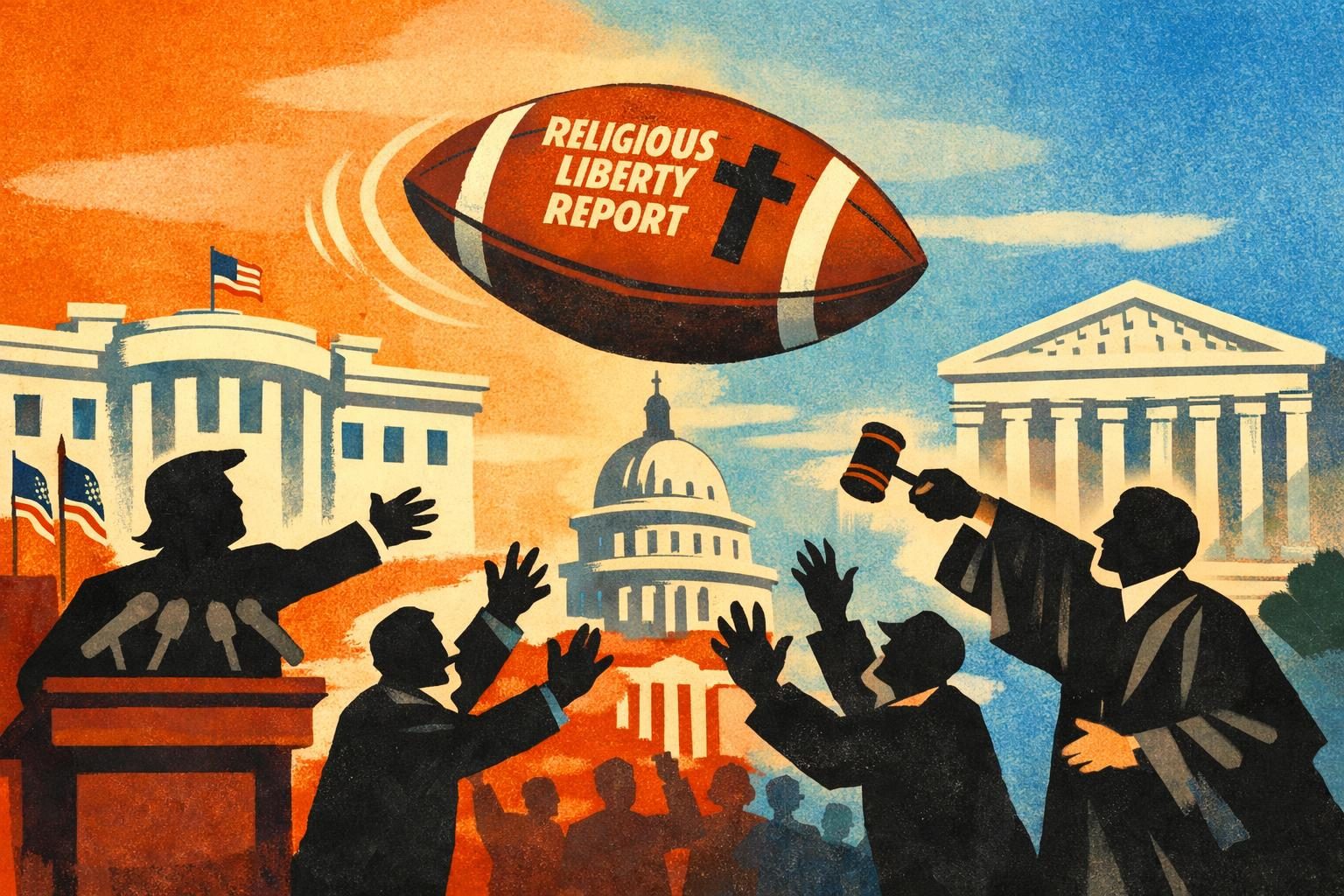 Trump’s religious-liberty commission delivers a draft that kicks the fight to the next branch of government reader image