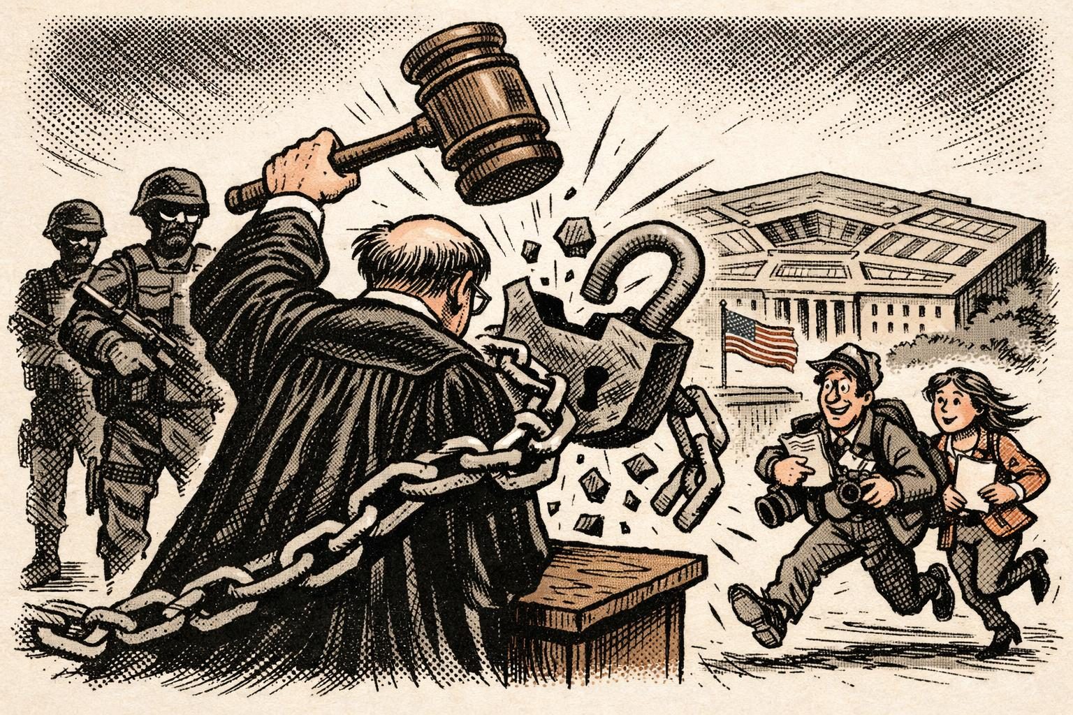 Judge temporarily blocks Pentagon escort rule in Times case reader image