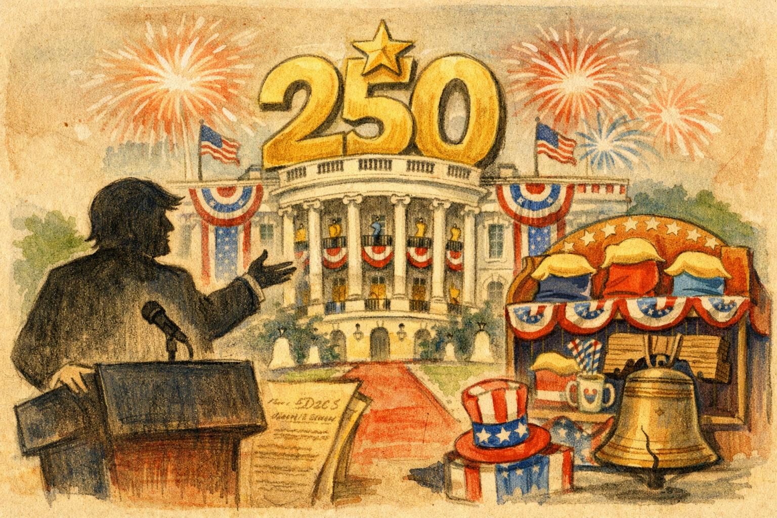 White House turns the 250th anniversary into Trump branding reader image