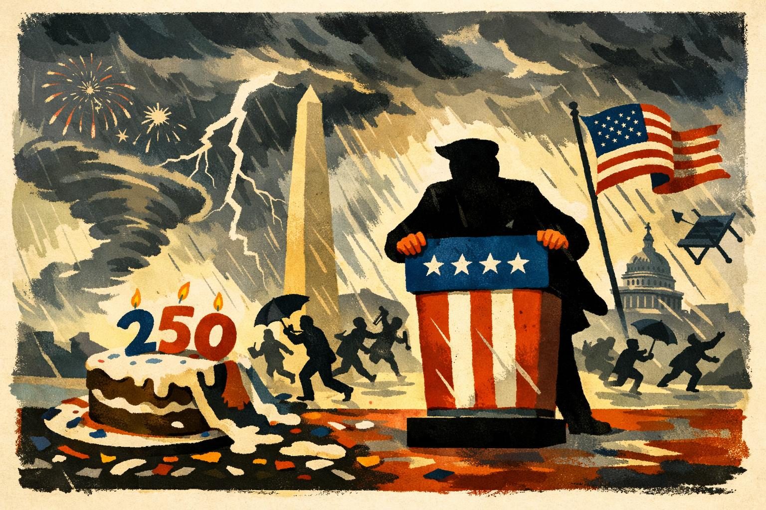Storms blow up Trump’s big America 250 celebration on the Mall reader image