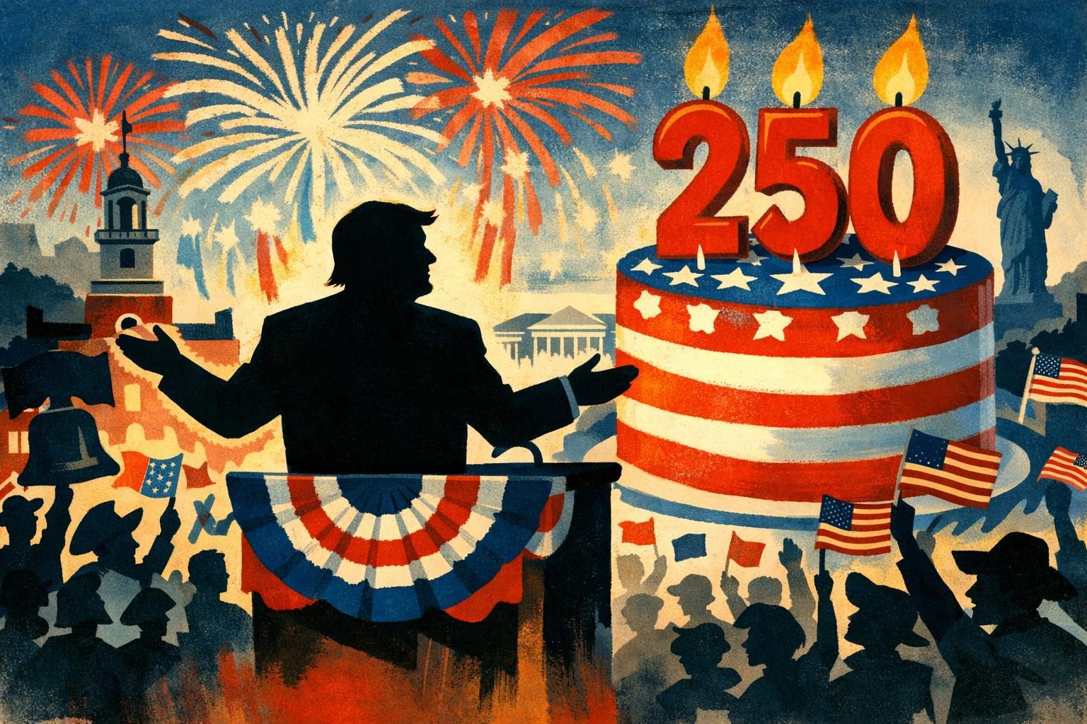 Trump’s America 250 rollout keeps the focus on him reader image