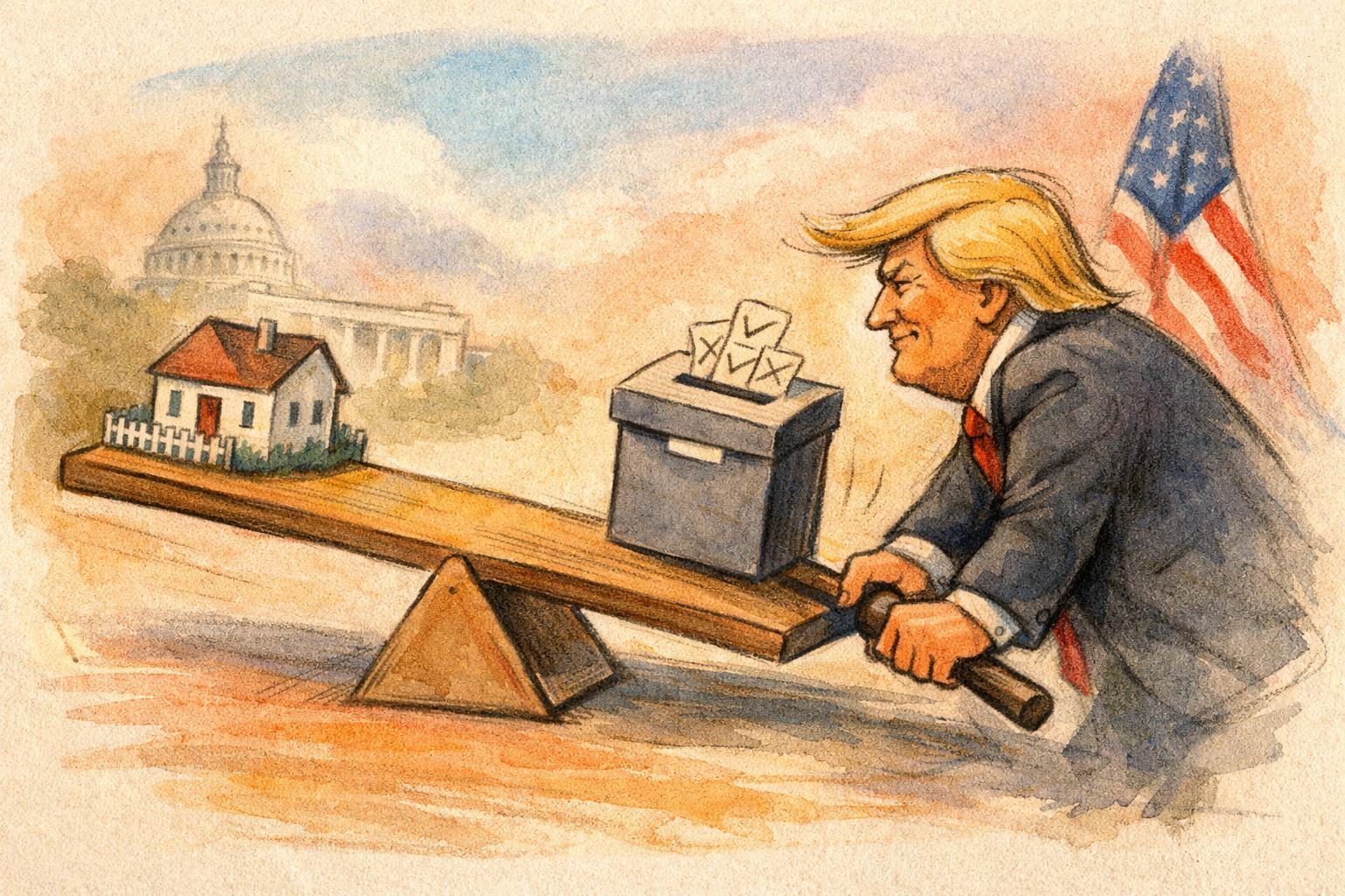 Trump lets housing bill become law while pushing Congress on voting rules reader image