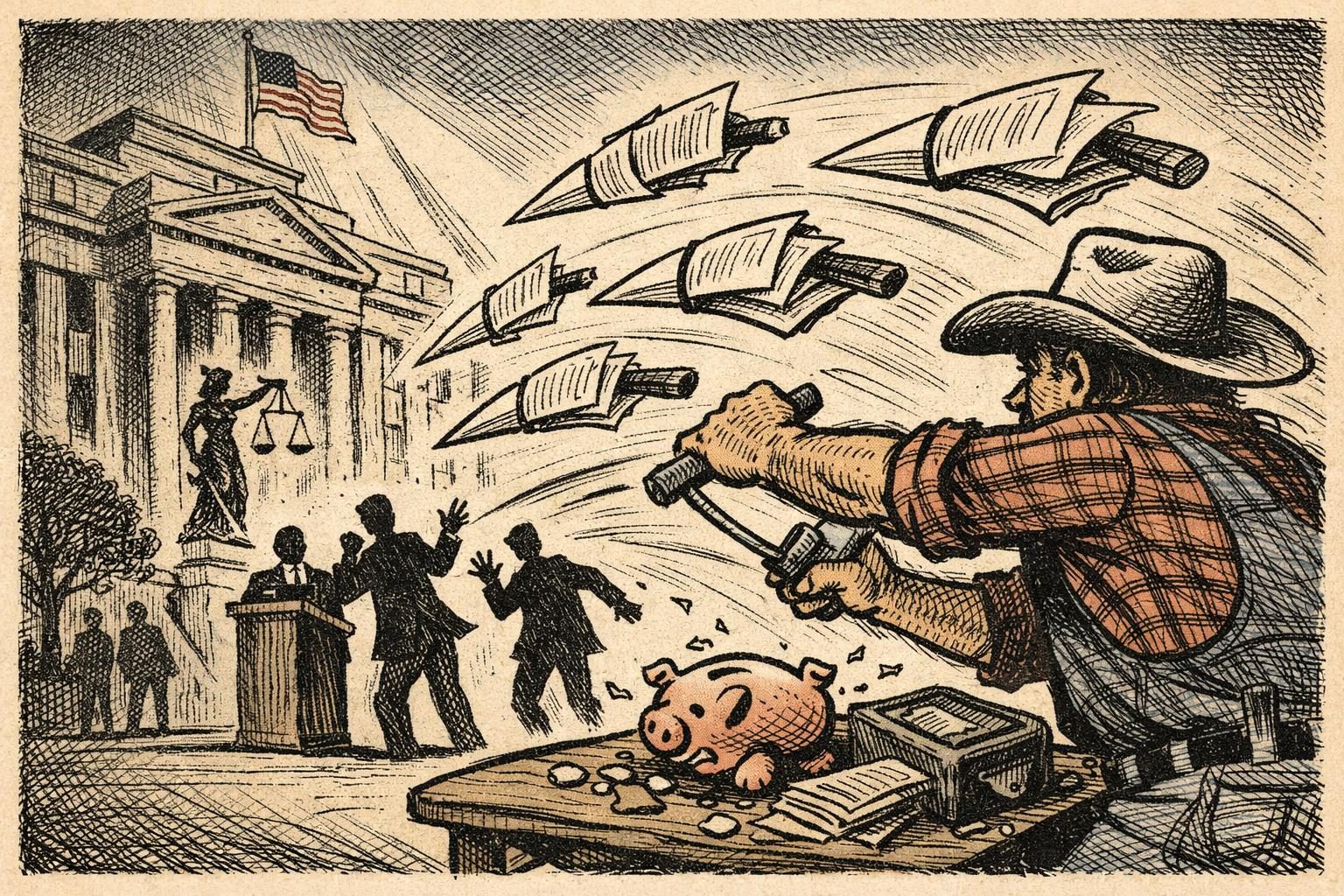 A tax-shelter indictment shows what real retaliatory filings look like reader image
