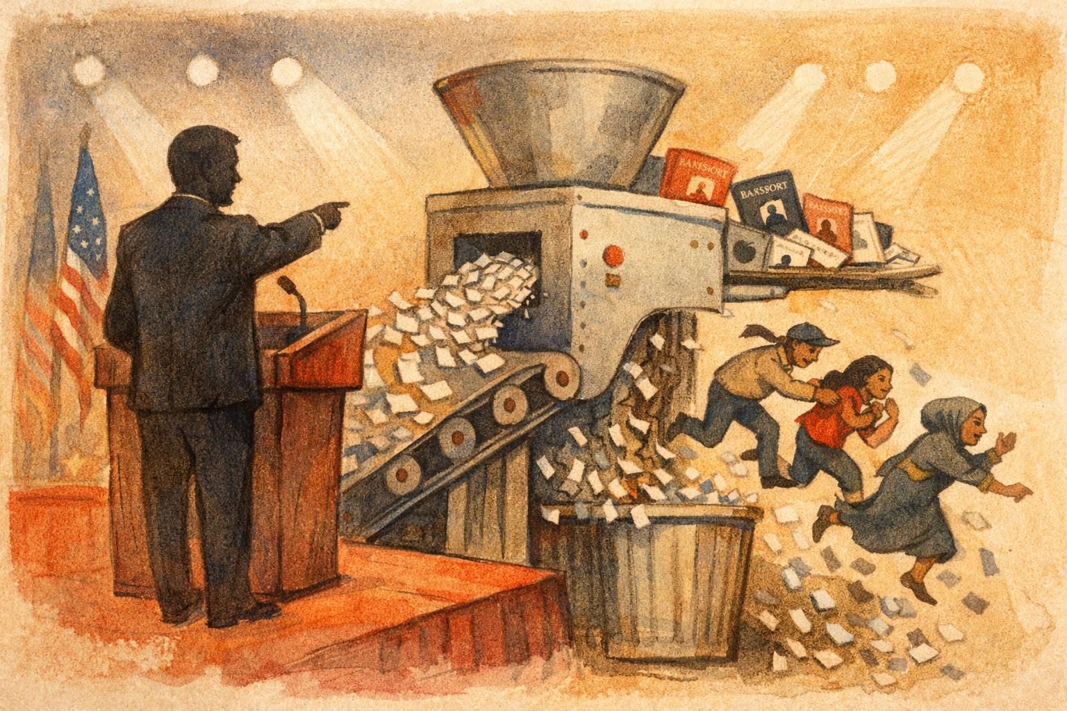 The Justice Department’s denaturalization push is real. The performance is the point. reader image