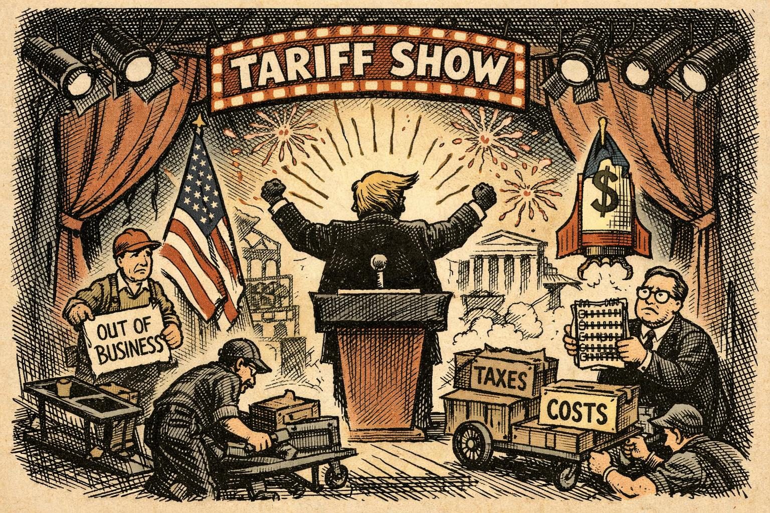 Trump keeps turning tariffs into theater reader image