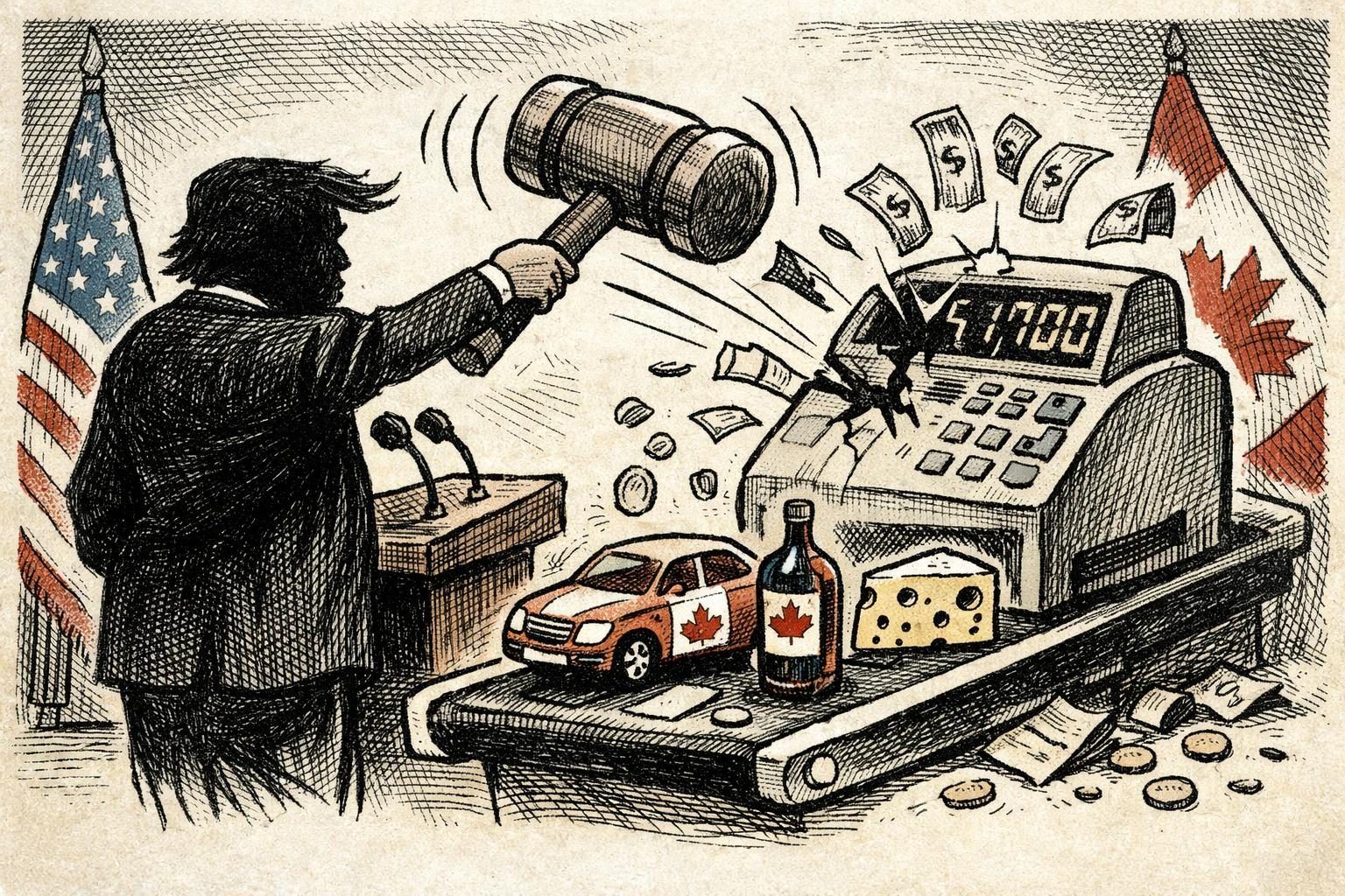 Trump’s Canada tariffs are narrower than the bluster, but they still raise the tab reader image