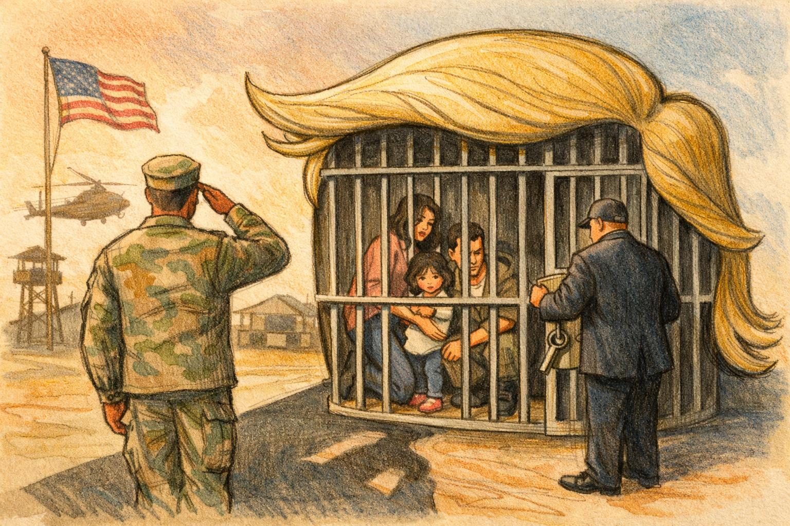 Trump’s immigration machine is detaining military spouses and parents