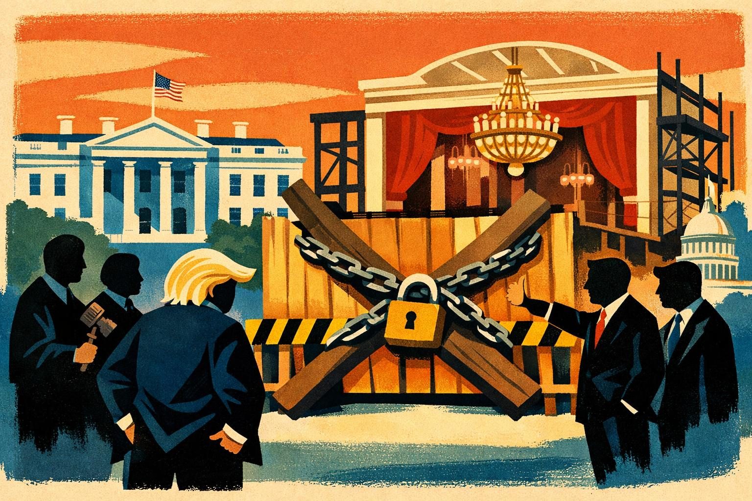 Appeals court tells Trump to stop the White House ballroom until Congress signs off
