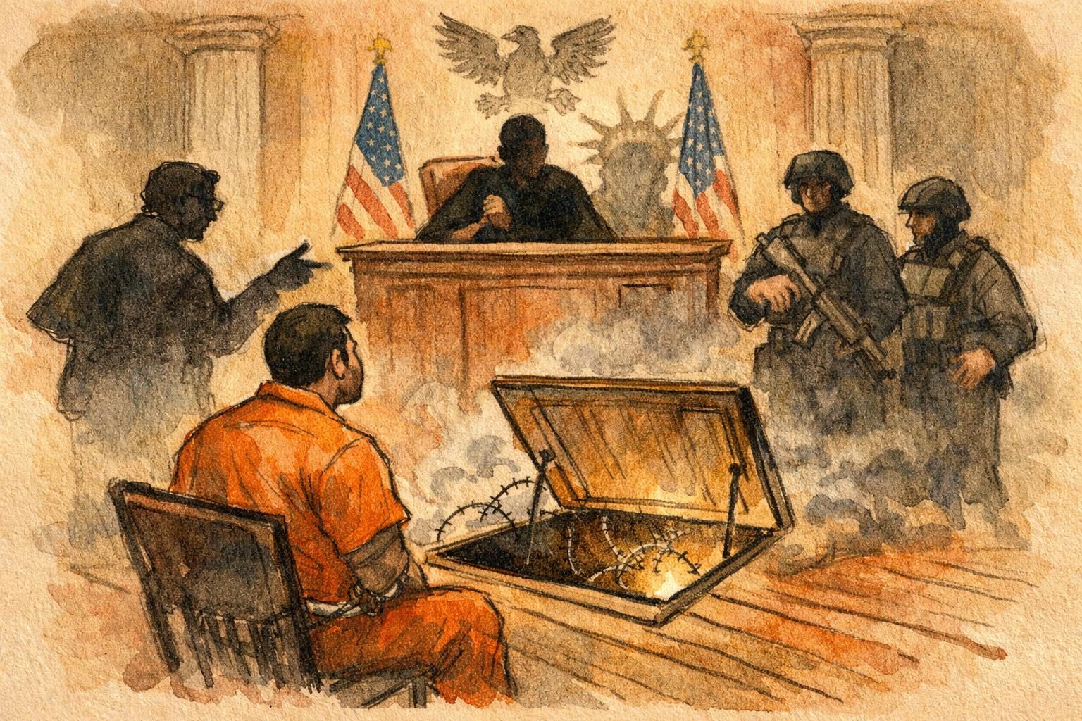 Justice Department dusts off a long-dormant deportation court for a terrifying new test case