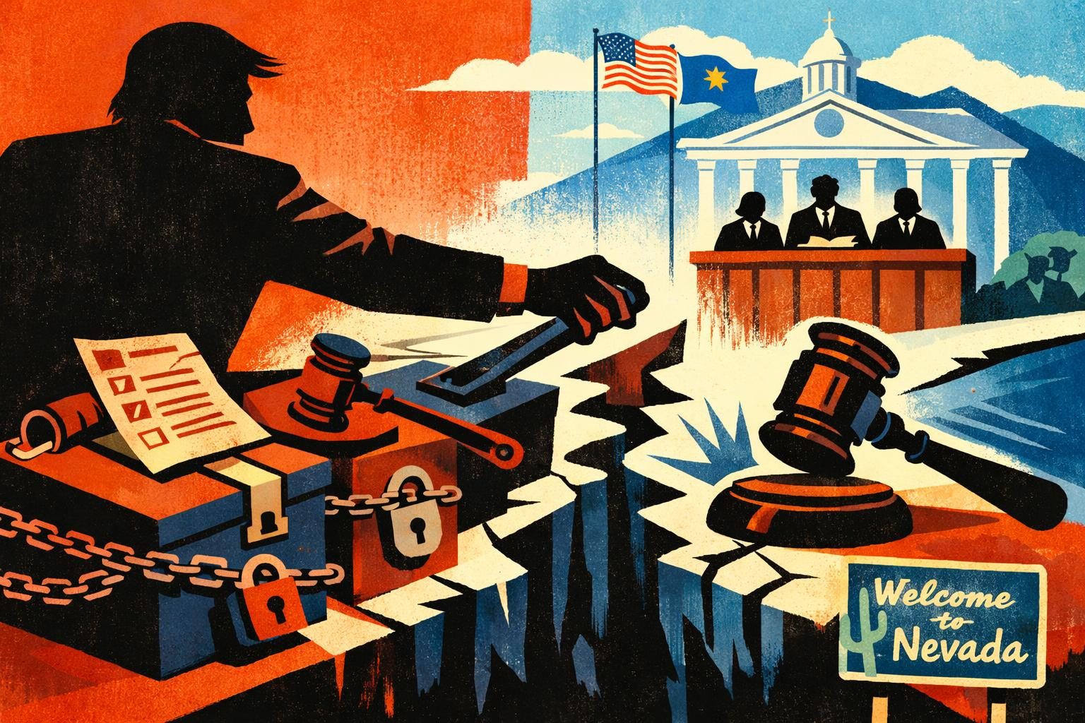 Nevada lands a major win against Trump’s election-order power grab