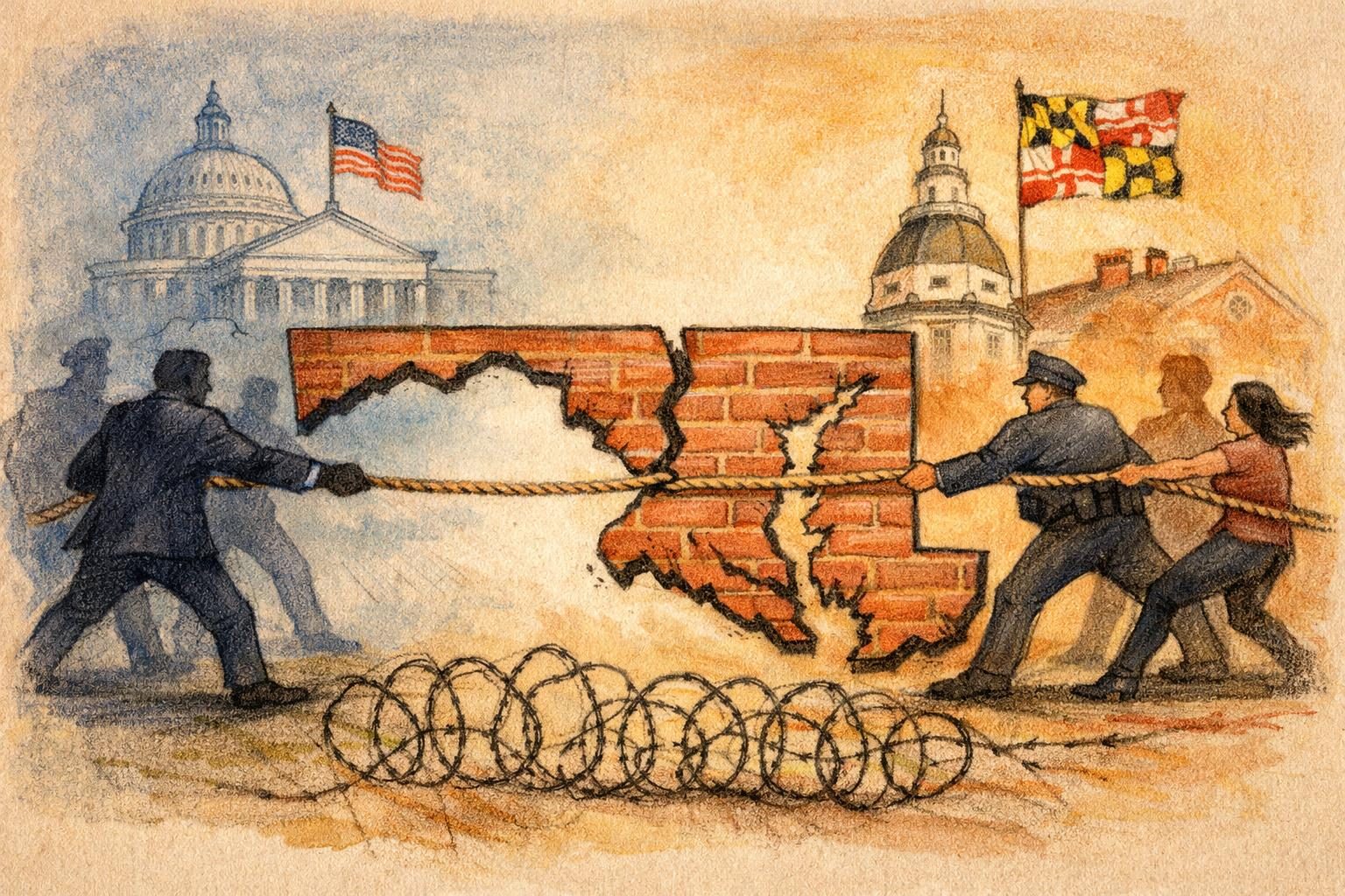 Justice Department sues Maryland over sanctuary policy fight