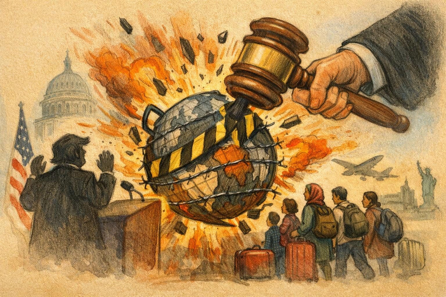 Federal court nukes a travel-and-work ban policy targeting 39 countries