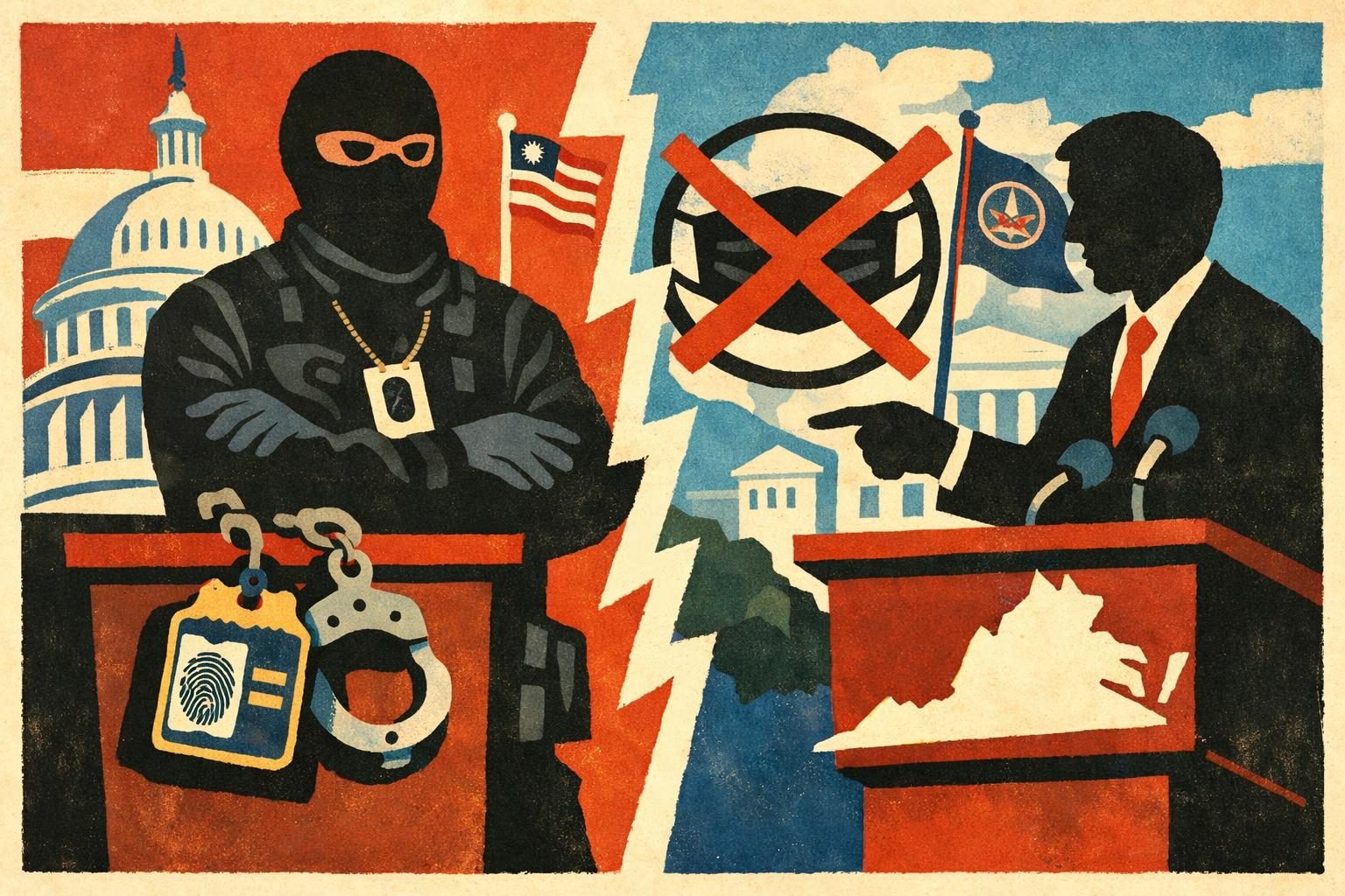 Justice Department sues Virginia over mask ban and ID rules for federal officers