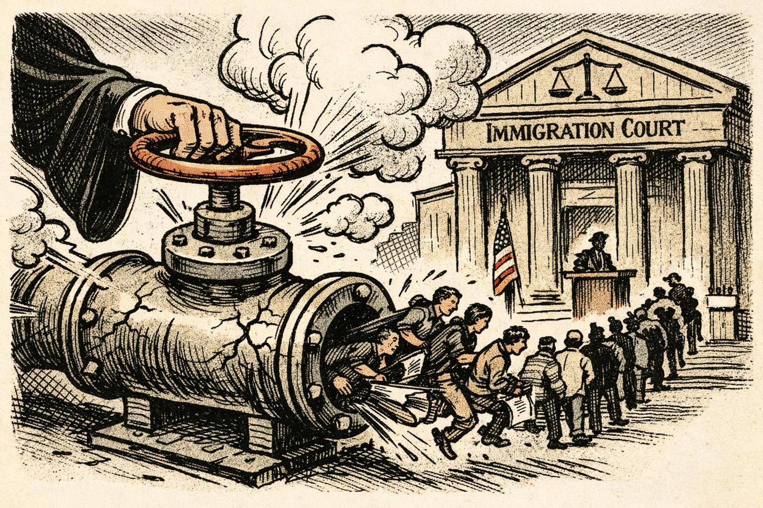 Justice’s immigration court system opens another pressure valve