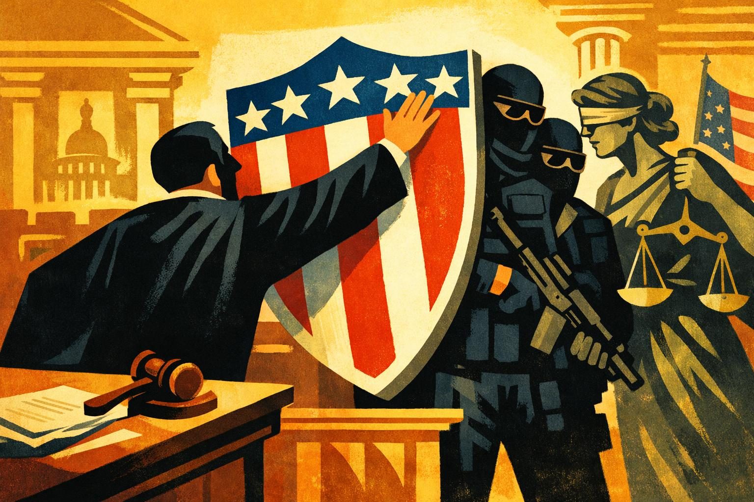 The administration keeps defending masked federal agents in court