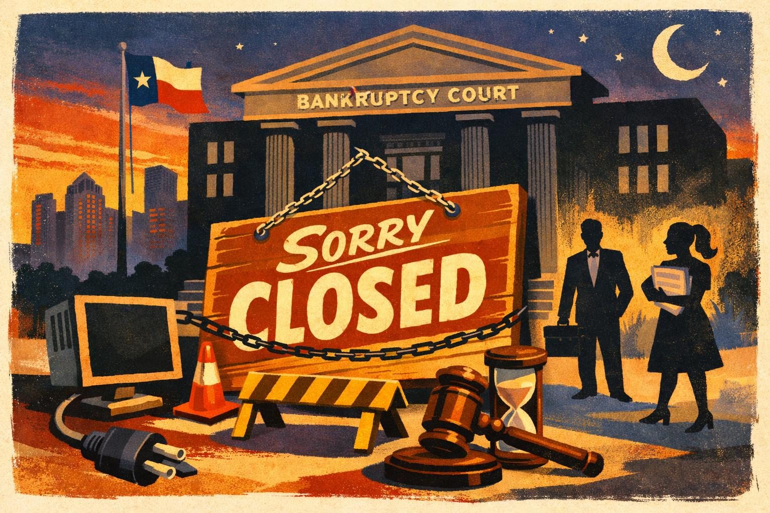 Texas bankruptcy courts take their public filing system offline for maintenance