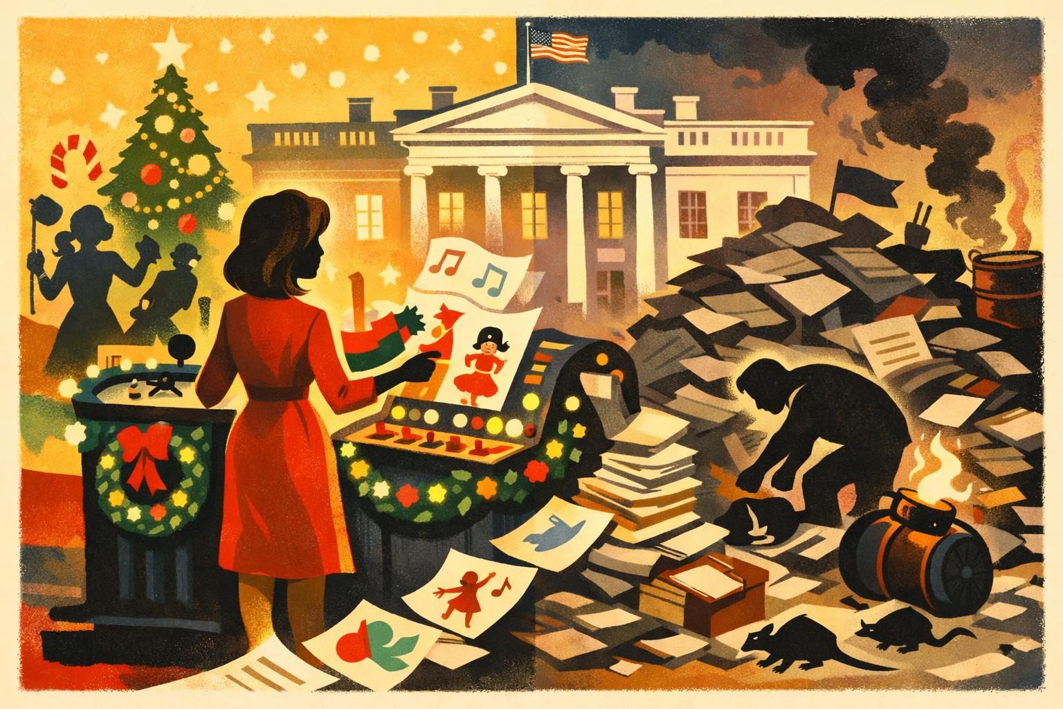 White House keeps a holiday notice machine running while the real messes pile up