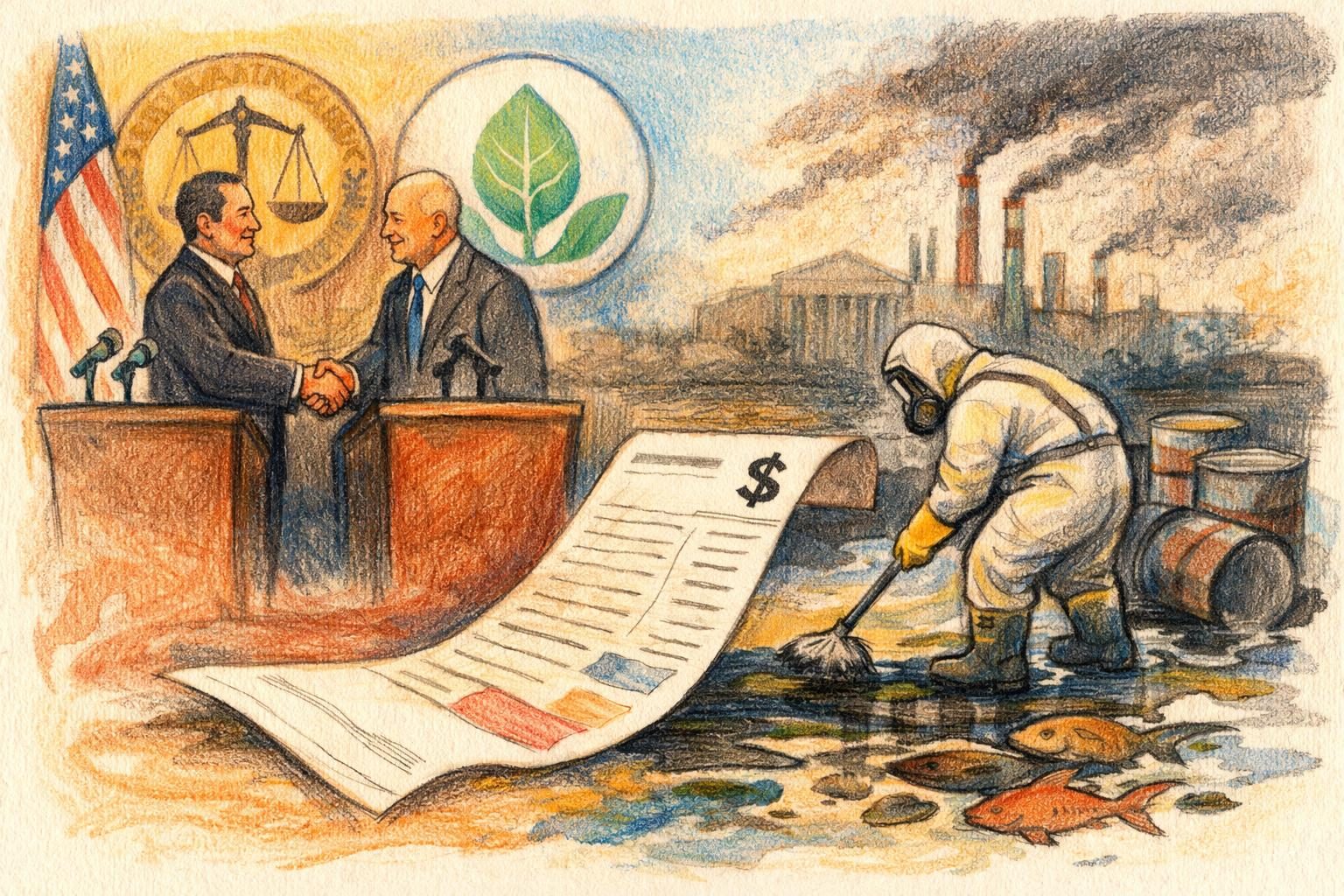 EPA and DOJ keep extracting big pollution settlements, but the cleanup bill comes after the harm