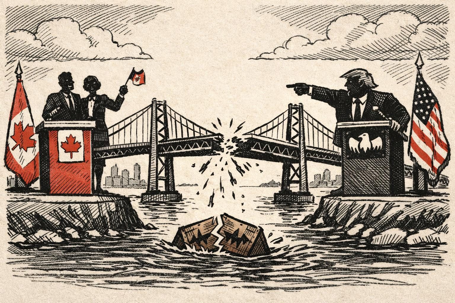 Trump tariff move puts Gordie Howe bridge ceremony in doubt reader image