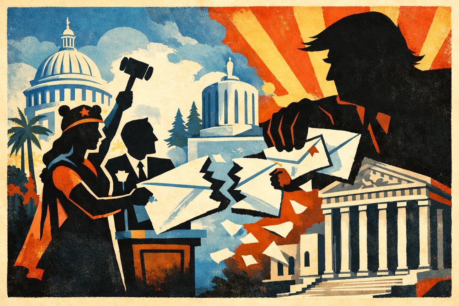 California and Oregon escalate their fight against Trump’s election order