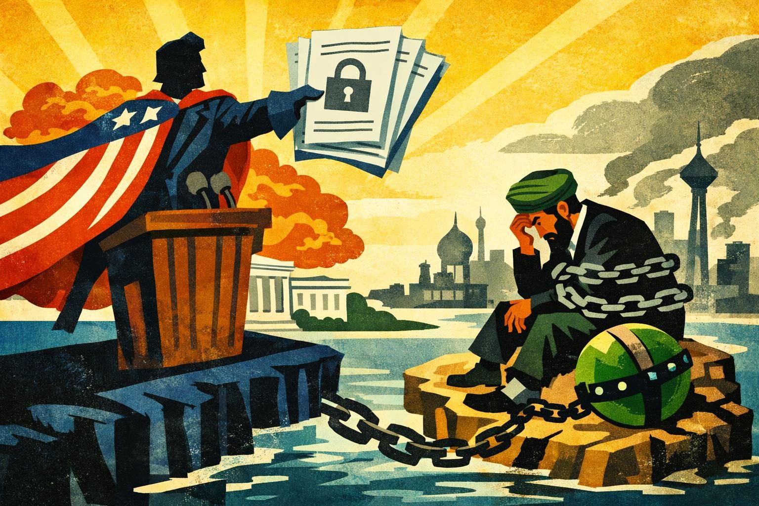 White House Unveils Another Iran Crackdown With Comic-Book Branding