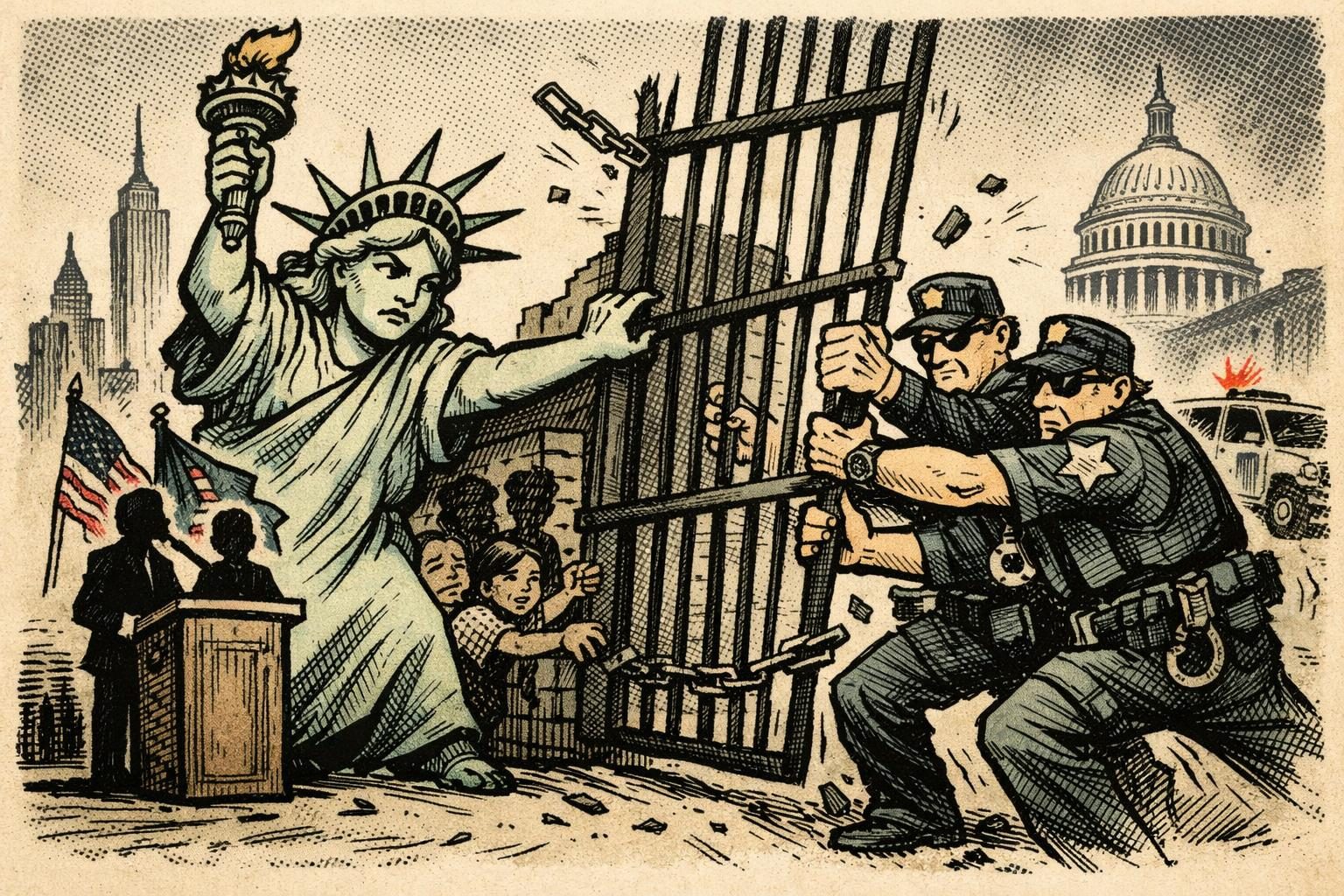 New York rallies against the fight over its 287(g) ban