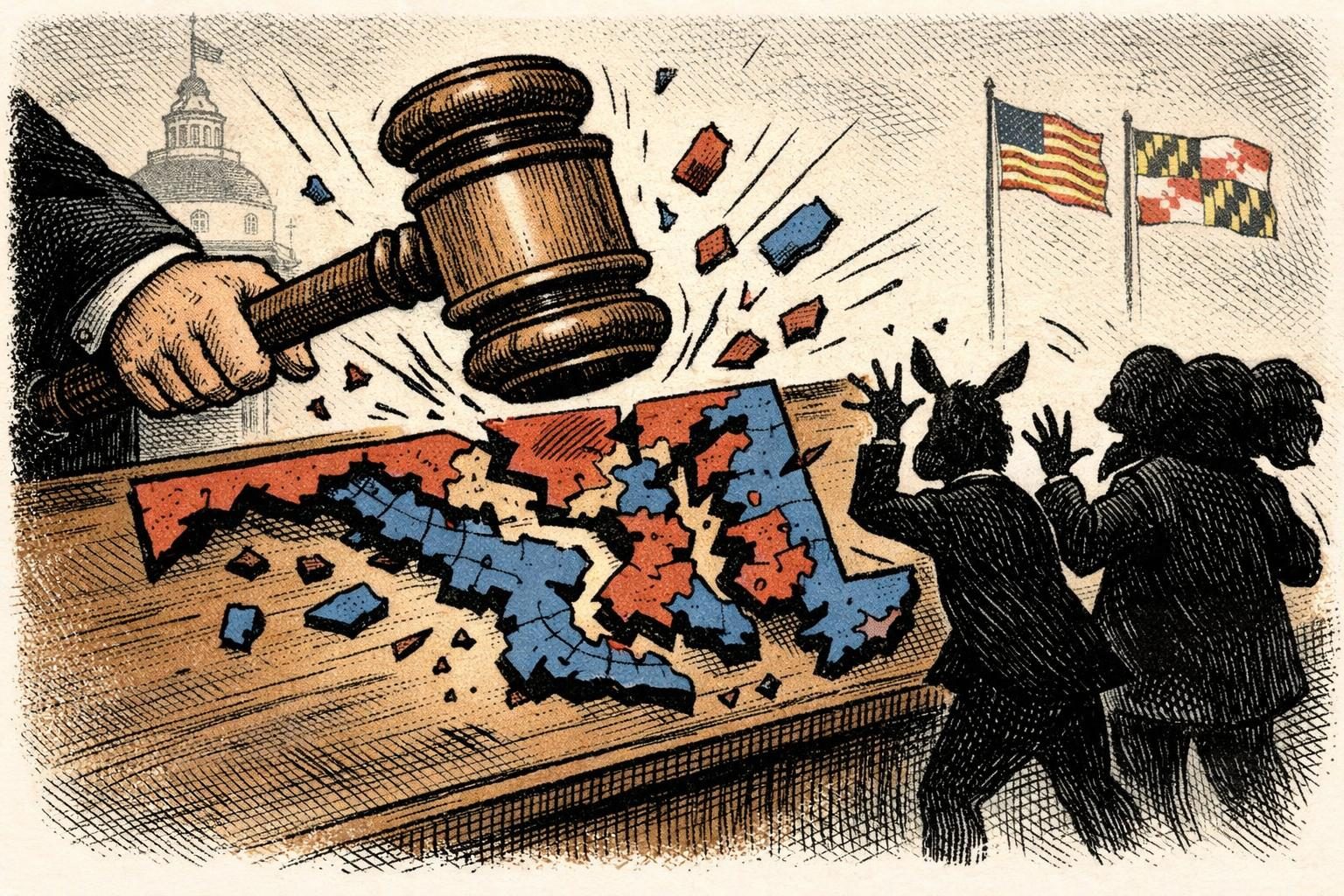 Maryland Court Blocks Democratic Redistricting Amendment From the Ballot