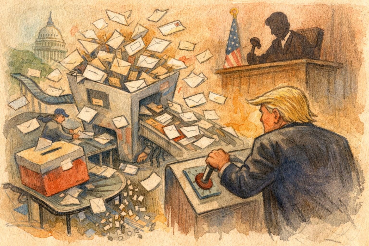 Judge lets Trump’s mail-voting changes proceed, handing the administration a dangerous opening