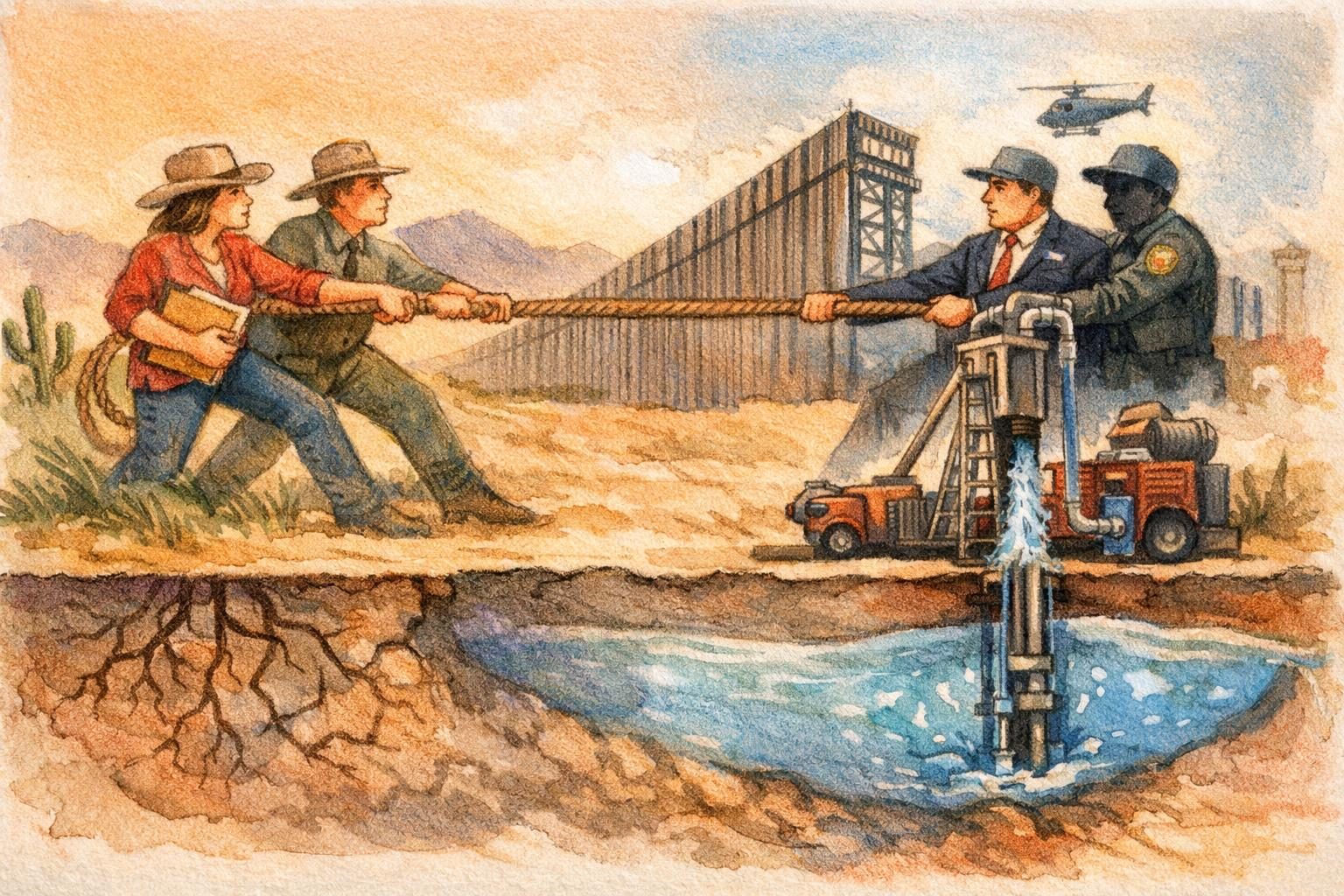 New Mexico sues the federal government over alleged illegal water use for border wall work