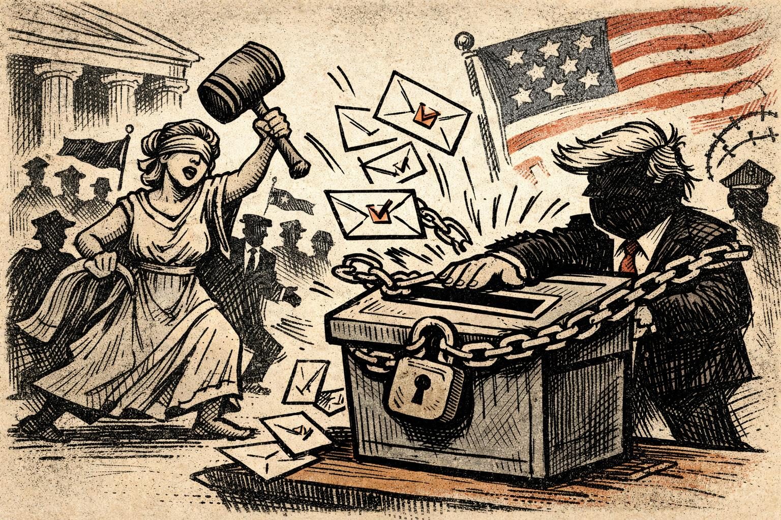 States Sue to Block USPS From Carrying Out Trump’s Mail-Voting Clampdown