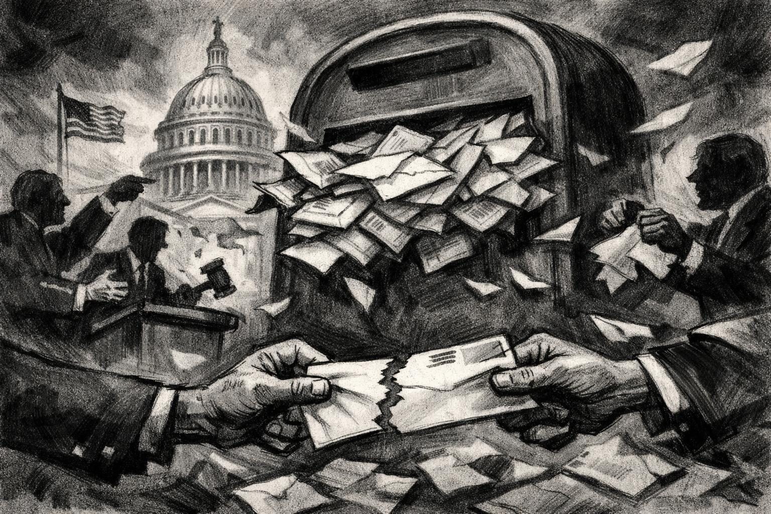 States sue USPS over a mail-voting rule that could make election chaos official