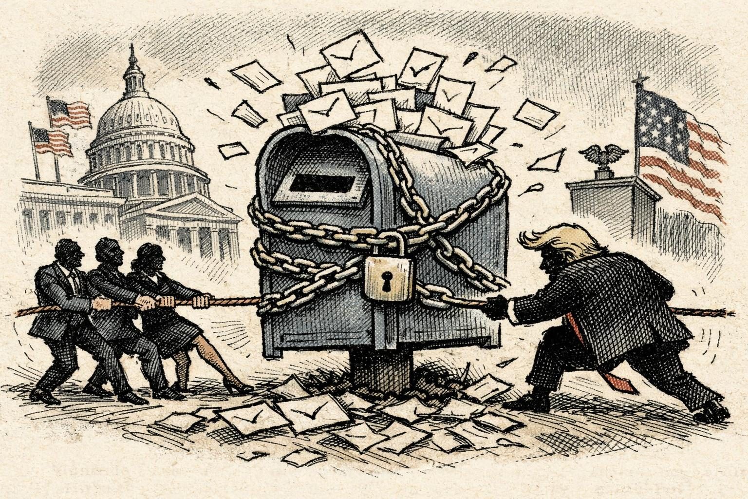 States hit USPS again over Trump’s mail-voting scheme