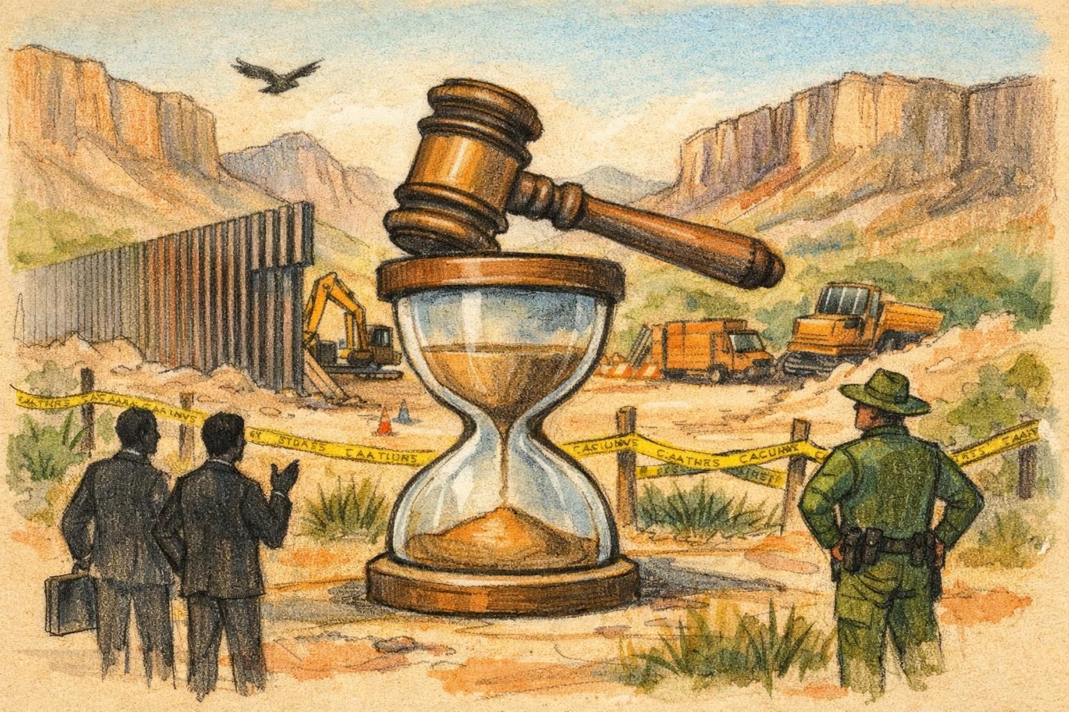 The government extended the pause on Big Bend border construction after another court scramble